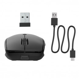 JLab Go Recharge hiiri Molempikätinen Bluetooth + USB Type-A 1600 DPI