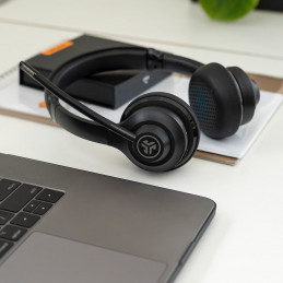 JLab Go Work Kuulokkeet Langallinen & langaton Pääpanta Puhelut Musiikki USB Type-C Bluetooth Musta, Sininen