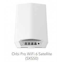 NETGEAR SXS50 Kolmikaista (2,4 GHz 5 GHz 5 GHz) Wi-Fi 6 (802.11ax) Musta, Valkoinen 4 Sisäinen