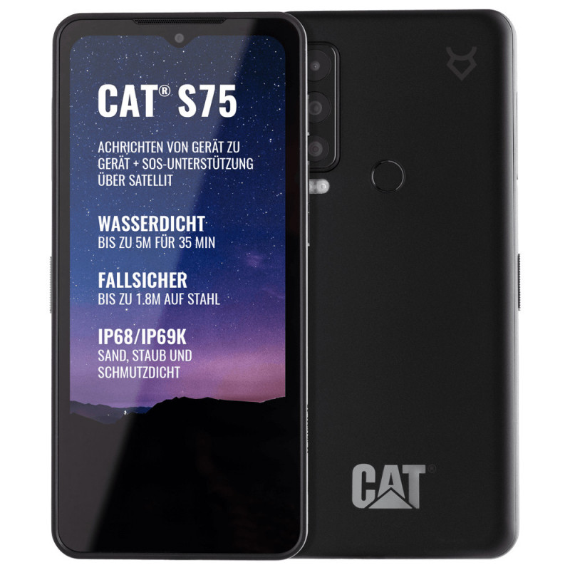 CAT S75 16,7 cm (6.58") Android 12 5G 6 GB 128 GB 5000 mAh Musta