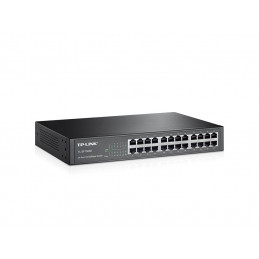 TP-Link TL-SF1024D Hallitsematon Fast Ethernet (10 100) 1U Musta