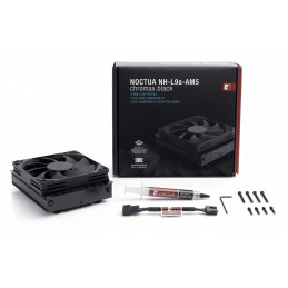 Noctua NH-L9A-AM5 CHROMAX.BLACK Tietokoneen jäähdytysjärjestelmä Suoritin Ilmanjäähdytin 9,2 cm Musta 1 kpl