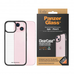 PanzerGlass ClearCase matkapuhelimen suojakotelo 15,5 cm (6.1") Suojus Musta, Läpinäkyvä