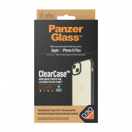 PanzerGlass ClearCase matkapuhelimen suojakotelo 17 cm (6.7") Suojus Musta, Läpinäkyvä