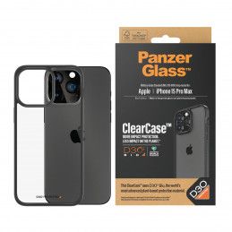 PanzerGlass ClearCase matkapuhelimen suojakotelo 17 cm (6.7") Suojus Musta, Läpinäkyvä