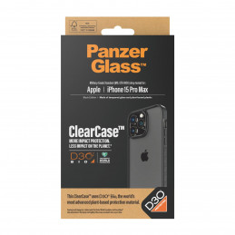 PanzerGlass ClearCase matkapuhelimen suojakotelo 17 cm (6.7") Suojus Musta, Läpinäkyvä