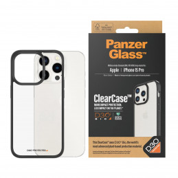 PanzerGlass ClearCase matkapuhelimen suojakotelo 15,5 cm (6.1") Suojus Musta, Läpinäkyvä