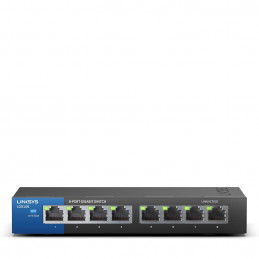 Linksys LGS108 Hallitsematon L2 Gigabit Ethernet (10 100 1000) Musta, Sininen