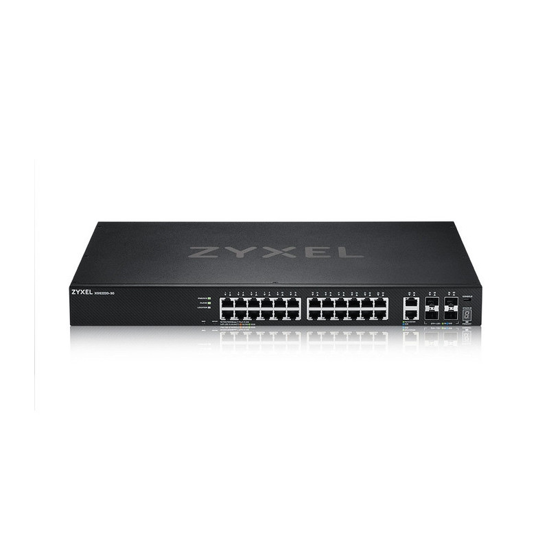 Zyxel XGS2220-30 Hallittu L3 Gigabit Ethernet (10 100 1000) Musta