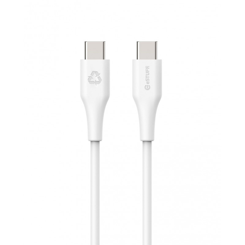 eSTUFF ES604170 USB-kaapeli 1 m USB 2.0 USB C Valkoinen