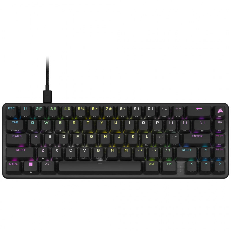 Corsair K65 PRO MINI näppäimistö USB QWERTZ Pohjoismainen Musta