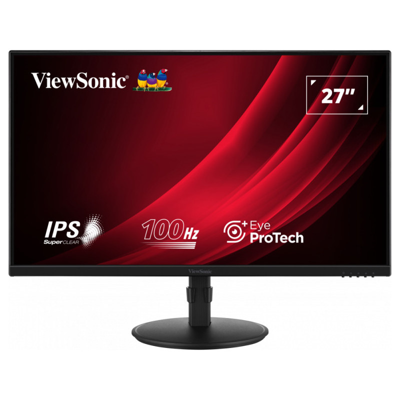 Viewsonic VG2708A tietokoneen litteä näyttö 68,6 cm (27") 1920 x 1080 pikseliä Full HD LED Musta