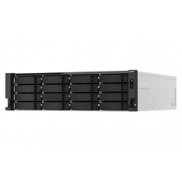 QNAP TS-h2287XU-RP NAS Teline ( 3U ) Ethernet LAN Musta, Valkoinen E-2336