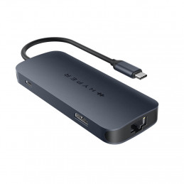 Targus HD4004GL keskitin USB Type-C 10000 Mbit s Sininen