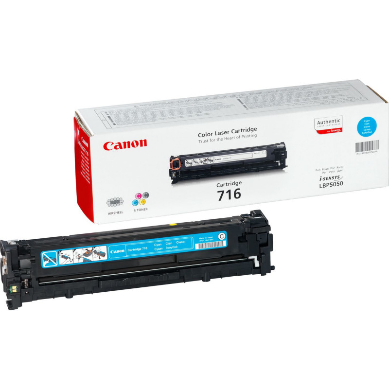 Canon 716 Cyan värikasetti 1 kpl Alkuperäinen Syaani
