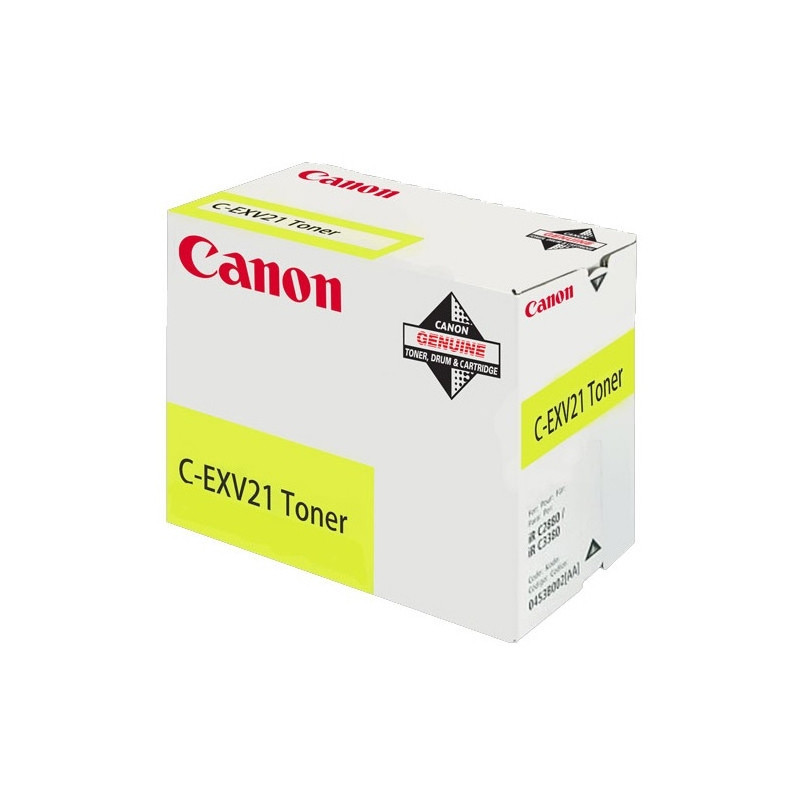 Canon C-EXV21 värikasetti 1 kpl Alkuperäinen Keltainen