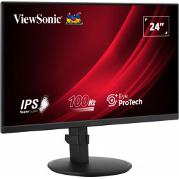 Viewsonic VG2408A-MHD tietokoneen litteä näyttö 61 cm (24") 1920 x 1080 pikseliä Full HD LED Musta