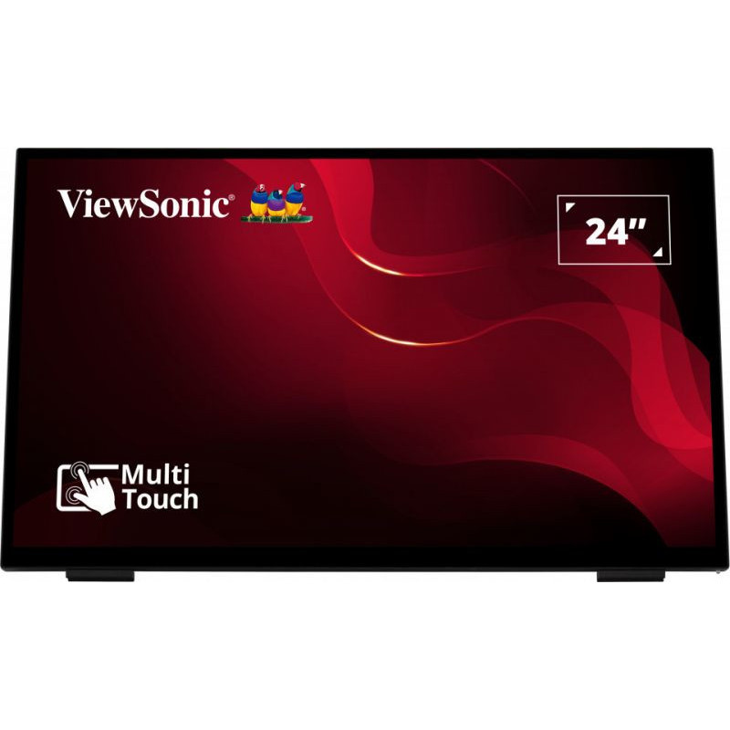 Viewsonic TD2465 infonäyttö Interaktiivinen litteä paneeli 61 cm (24") LED 250 cd m² Full HD Musta Kosketusnäyttö