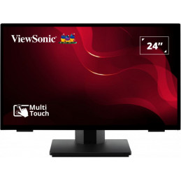 Viewsonic TD2465 infonäyttö Interaktiivinen litteä paneeli 61 cm (24") LED 250 cd m² Full HD Musta Kosketusnäyttö