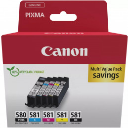 Canon PGI-580 CLI-581 Ink Cartridge BK CMYK mustekasetti