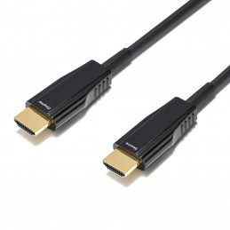 Deltaco HU-AOC20 HDMI-kaapeli 20 m HDMI-tyyppi A (vakio) Musta