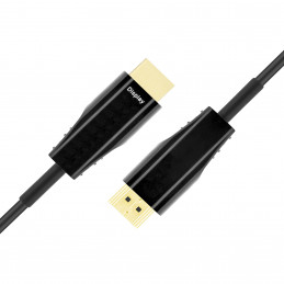 Deltaco HU-AOC20 HDMI-kaapeli 20 m HDMI-tyyppi A (vakio) Musta