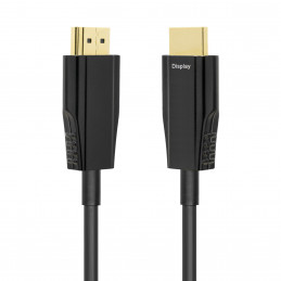 Deltaco HU-AOC20 HDMI-kaapeli 20 m HDMI-tyyppi A (vakio) Musta