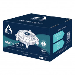 ARCTIC Alpine 17 LP Suoritin Ilmanjäähdytin 8,8 cm Alumiini, Musta 1 kpl