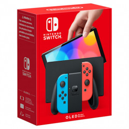 Nintendo Switch OLED kannettava pelikonsoli 17,8 cm (7") 64 GB Kosketusnäyttö Wi-Fi Sininen, Punainen