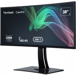 Viewsonic VP3881A tietokoneen litteä näyttö 96,5 cm (38") 3840 x 1600 pikseliä Quad HD+ LED Musta