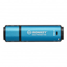 Kingston Technology IronKey Vault Privacy 50 USB-muisti 512 GB USB Type-C 3.2 Gen 1 (3.1 Gen 1) Sininen