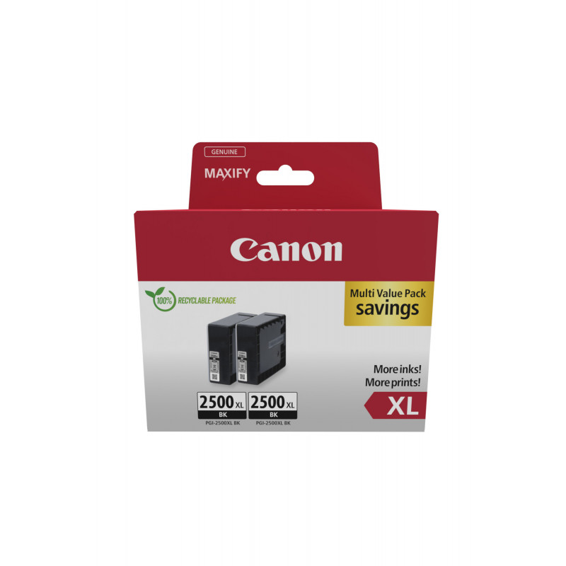 Canon 9254B011 mustekasetti 2 kpl Alkuperäinen Musta