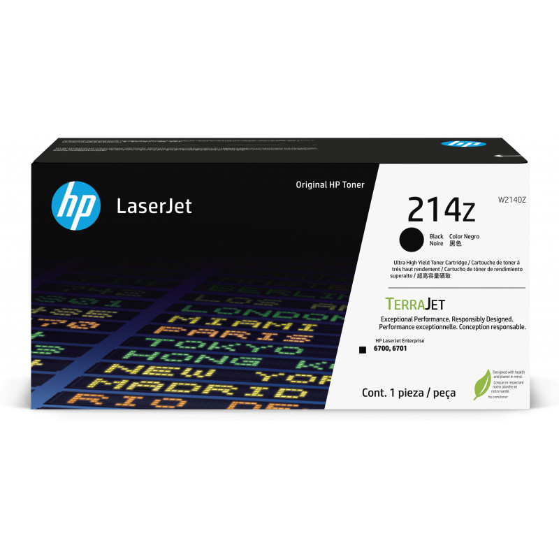 HP 214Z erittäin riittoisa musta alkuperäinen LaserJet-värikasetti