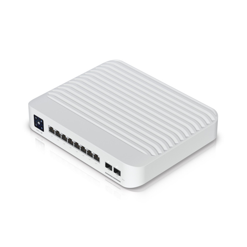 Ubiquiti UniFi USW-PRO-8-POE verkkokytkin Hallittu L2 L3 Gigabit Ethernet (10 100 1000) Power over Ethernet -tuki 1U Valkoinen