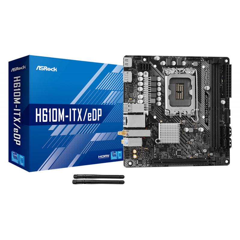 Asrock H610M-ITX EDP Intel H610 LGA 1700 Mini ITX