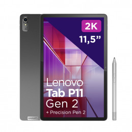 Lenovo Tab P11 128 GB 29,2 cm (11.5") Mediatek 4 GB Wi-Fi 6E (802.11ax) Android 12 Harmaa