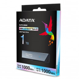 ADATA UE800 USB-muisti 1 TB USB Type-C 3.2 Gen 2 (3.1 Gen 2) Hopea