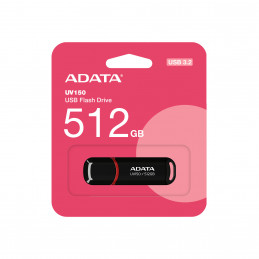 ADATA UV150 USB-muisti 512 GB USB A-tyyppi 3.2 Gen 1 (3.1 Gen 1) Musta