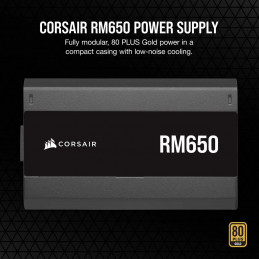 Corsair RM650 virtalähdeyksikkö 650 W 24-pin ATX ATX Musta