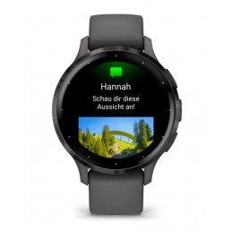 Garmin Venu 3S 3,05 cm (1.2") AMOLED Digitaalinen 390 x 390 pikseliä Kosketusnäyttö Harmaa Wi-Fi GPS (satelliitti)