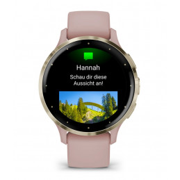 Garmin Venu 3S 3,05 cm (1.2") AMOLED Digitaalinen 390 x 390 pikseliä Kosketusnäyttö Kulta, Ruusu Wi-Fi GPS (satelliitti)