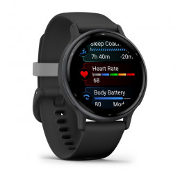 Garmin Vivoactive 5 3,05 cm (1.2") AMOLED Digitaalinen 390 x 390 pikseliä Kosketusnäyttö Musta Wi-Fi GPS (satelliitti)