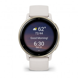 Garmin Vivoactive 5 3,05 cm (1.2") AMOLED Digitaalinen 390 x 390 pikseliä Kosketusnäyttö Valkoinen Wi-Fi GPS (satelliitti)