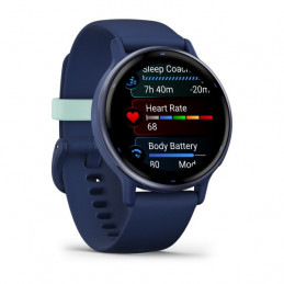 Garmin Vivoactive 5 3,05 cm (1.2") AMOLED Digitaalinen 390 x 390 pikseliä Kosketusnäyttö Sininen Wi-Fi GPS (satelliitti)