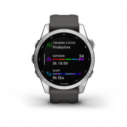 Garmin fenix 7S 3,05 cm (1.2") MIP 42 mm Digitaalinen 240 x 240 pikseliä Kosketusnäyttö Hopea Wi-Fi GPS (satelliitti)