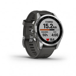 Garmin fenix 7S 3,05 cm (1.2") MIP 42 mm Digitaalinen 240 x 240 pikseliä Kosketusnäyttö Hopea Wi-Fi GPS (satelliitti)