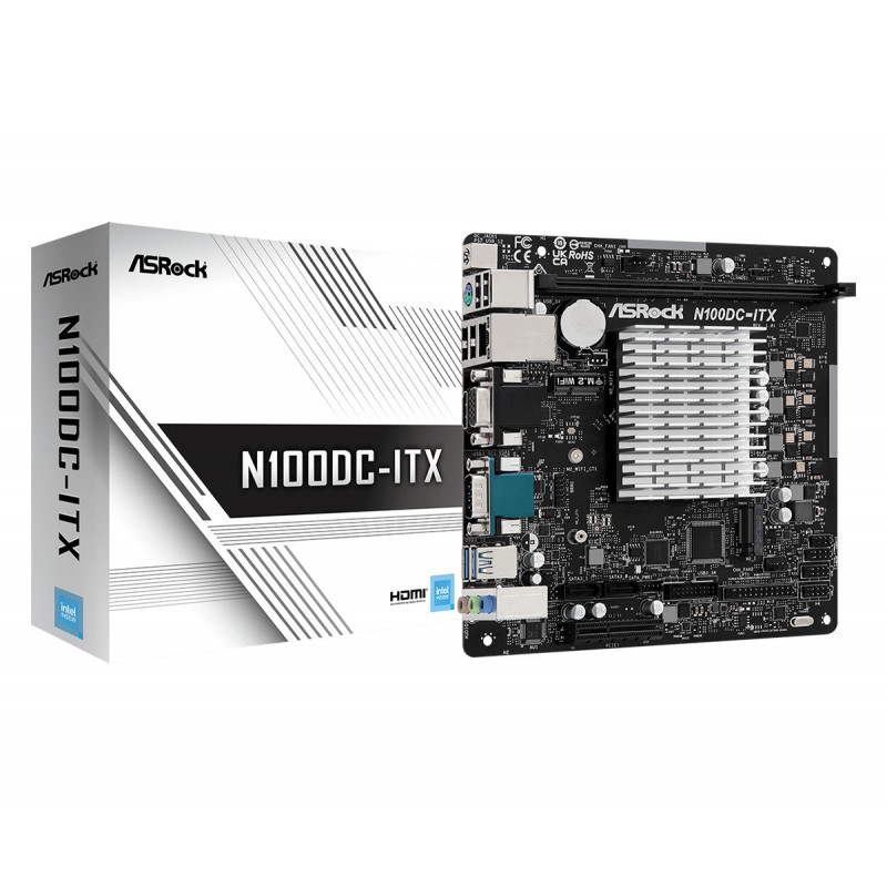 Asrock N100DC-ITX ei saatavilla (integroitu CPU) Mini ITX