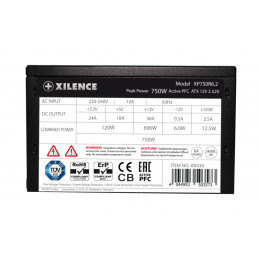 Xilence XP750R6.2 virtalähdeyksikkö 750 W 20+4 pin ATX ATX Musta