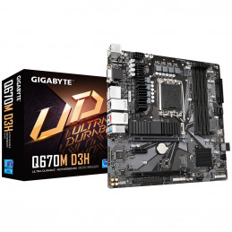 Gigabyte Q670M D3H (rev. 1.0) Intel Q670 LGA 1700 mikro ATX