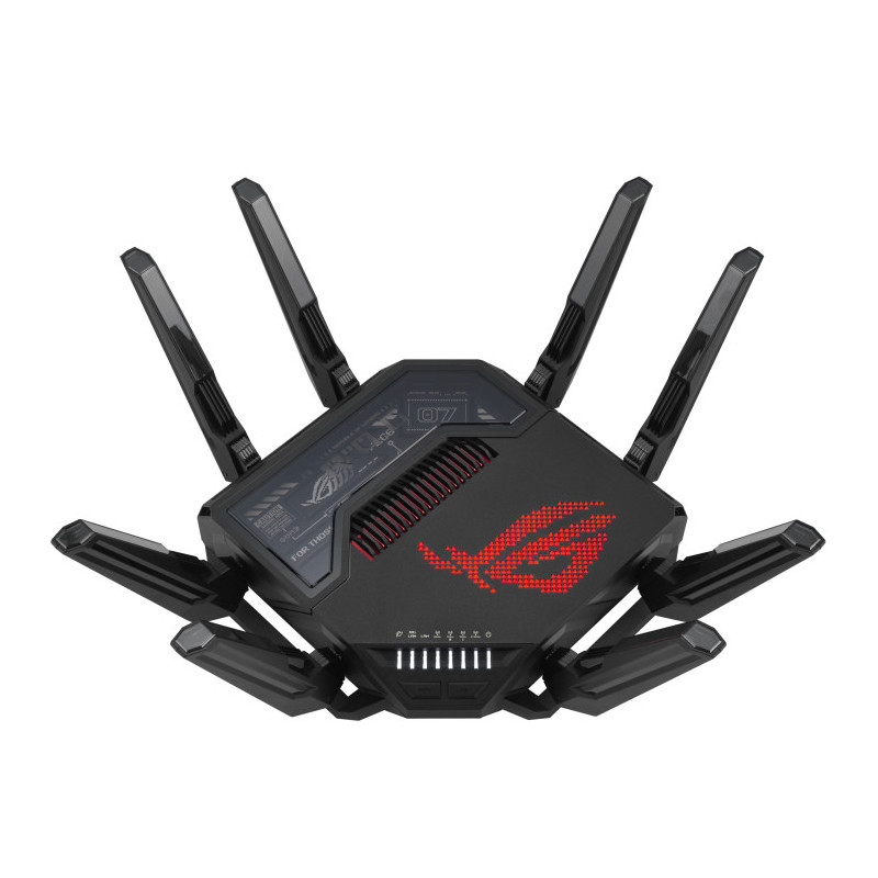 ASUS ROG Rapture GT-BE98 langaton reititin 10 Gigabit Ethernet Quad-band (2.4 GHz   5 GHz-1   5 GHz-2   6 GHz) Musta